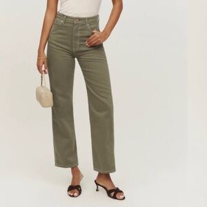 Reformation Cowboy High Rise Straight Jeans
